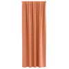 vidaXL Cortinas Opacas con Anillas 2 pcs Terracota 225 x 140 cm