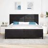 vidaXL Cama tipo Box Spring con colch&oacute;n Negro 200 x 200 cm Terciopelo