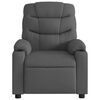 vidaXL Sillón reclinable eléctrico de tela gris oscuro