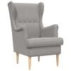 vidaXL Sill&oacute;n Gris Claro Boucl&eacute;