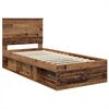 vidaXL Estructura de cama con cabecera Madera vieja 90 x 200 cm