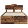 vidaXL Estructura de cama con cabecera Madera vieja 120 x 190 cm