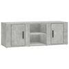 vidaXL Mueble de TV madera contrachapada gris hormig&oacute;n 100x31,5x35 cm