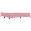 vidaXL Cama tipo Box Spring con colch&oacute;n Rosa 200 x 200 cm tela
