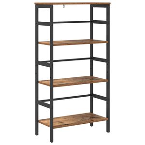 vidaXL Estante de libros 3 niveles 60 x 29,5 x 115 cm Madera Vieja