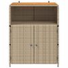 vidaXL Armario Beige 70 x 50 x 87 cm Poli&eacute;ster y Ratten Roly
