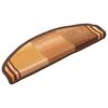 vidaXL Alfombrilla autoadhesiva de escalera 15 uds marr&oacute;n 65x21x4 cm