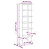 vidaXL Mueble zapatero madera ingeniería roble artisan 28x27x102 cm