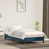 vidaXL Estructura de cama sin colch&oacute;n terciopelo azul oscuro 90x200 cm