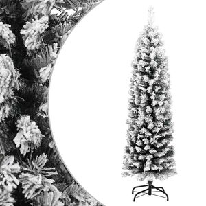 vidaXL &Aacute;rbol de Navidad artificial verde con nieve PVC 120 cm