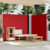 vidaXL Toldo lateral retráctil rojo 170x600 cm