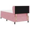 vidaXL Cama tipo Box Spring con colch&oacute;n Rosa 90 x 200 cm Terciopelo