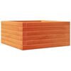 vidaXL Jardinera de madera maciza de pino marr&oacute;n cera 50x50x23 cm