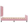 vidaXL Cama tipo Box Spring con cabecera Rosa 90 x 200 cm Terciopelo