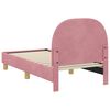 vidaXL Estructura de cama para niños pequeños con cabecera Rosa