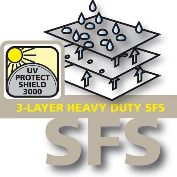 Eurotrail Funda de sombrilla gris 240x45 cm