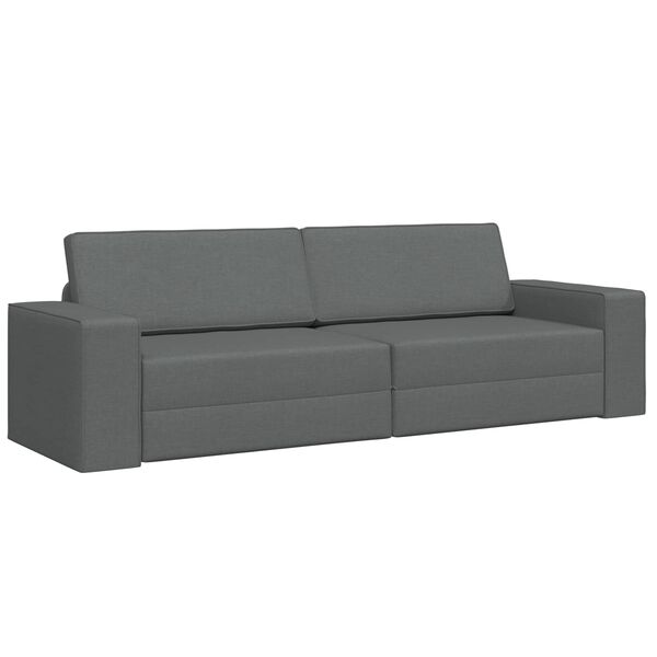 vidaXL Sof&aacute; cama 200cm Gris oscuro tela