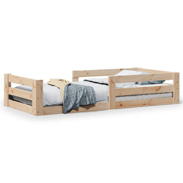 vidaXL Estructura de cama sin colch&oacute;n 80x160 cm madera maciza de pino