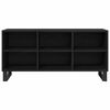 vidaXL Gabinete de TV 103,5 x 30 x 50 cm Roble Negro