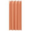 vidaXL Cortinas Opacas con Anillas 2 pcs Terracota 245 x 140 cm
