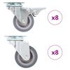 vidaXL Ruedas giratorias 16 unidades 50 mm