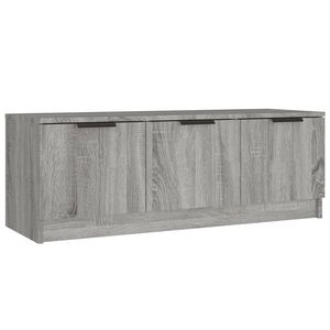 vidaXL Mueble de TV madera contrachapada gris Sonoma 102x35x36,5 cm