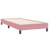 vidaXL Cama box spring con colch&oacute;n terciopelo rosa 80x220 cm