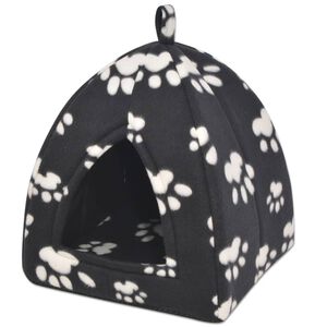 vidaXL Cama cubo para gatos tama&ntilde;o L negro