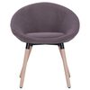 vidaXL Sillas de comedor 4 unidades tela taupe