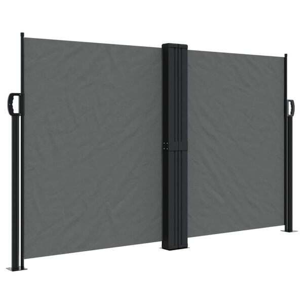 vidaXL Toldo lateral retráctil gris antracita 140x1000 cm