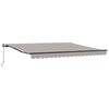 vidaXL Toldo retr&aacute;ctil Gris Claro 400 x 350 cm Poli&eacute;ster y Aluminio