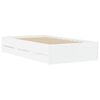 vidaXL Cama con cajones madera de ingeniería blanca 90x200 cm