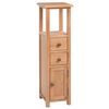 vidaXL Mueble de esquina de madera de roble maciza 26x26x94 cm