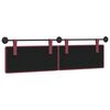 vidaXL Cabecera Colgante Rojo vino 190 x 55 x 5 cm tela