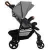 vidaXL Carrito de beb&eacute;s 2 en 1 de acero gris claro