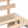 vidaXL Estructura de cama Natural 90 x 190 cm Madera de pino macizo