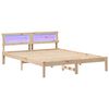 vidaXL Estructura de cama Marr&oacute;n 150 x 200 cm Madera de pino macizo