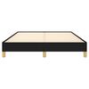vidaXL Cama sin colch&oacute;n tela negro 140x190 cm