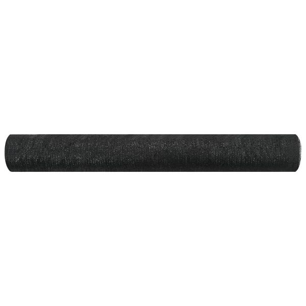 vidaXL Red de privacidad HDPE negro 1,2x10 m 75 g/m²