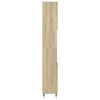 vidaXL Armario de ba&ntilde;o madera contrachapada roble Sonoma 30x30x190 cm