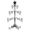 vidaXL &Aacute;rbol de Navidad para decoraci&oacute;n metal negro 90 cm