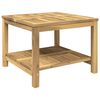 vidaXL Mesa de centro Blanqueado 60,5 x 60 x 45 cm