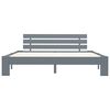vidaXL Estructura de cama sin colchón madera de pino gris 180x200 cm