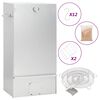vidaXL Horno ahumador de BBQ con generador humo frío acero galvanizado