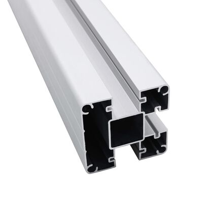 vidaXL Postes de valla 3 unidades aluminio 185 cm