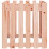 vidaXL Jardinera con dise&ntilde;o de valla madera maciza Douglas 60x60x60 cm