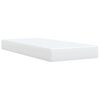 vidaXL Cama box spring con colchón cuero sintético blanco 80x200 cm