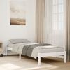 vidaXL Cama extralarga sin colchón madera maciza pino blanca 100x220cm