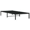 vidaXL Estructura de cama sin colch&oacute;n metal negro 90x200 cm