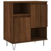 vidaXL Aparador madera contrachapada marr&oacute;n roble 60x35x70 cm